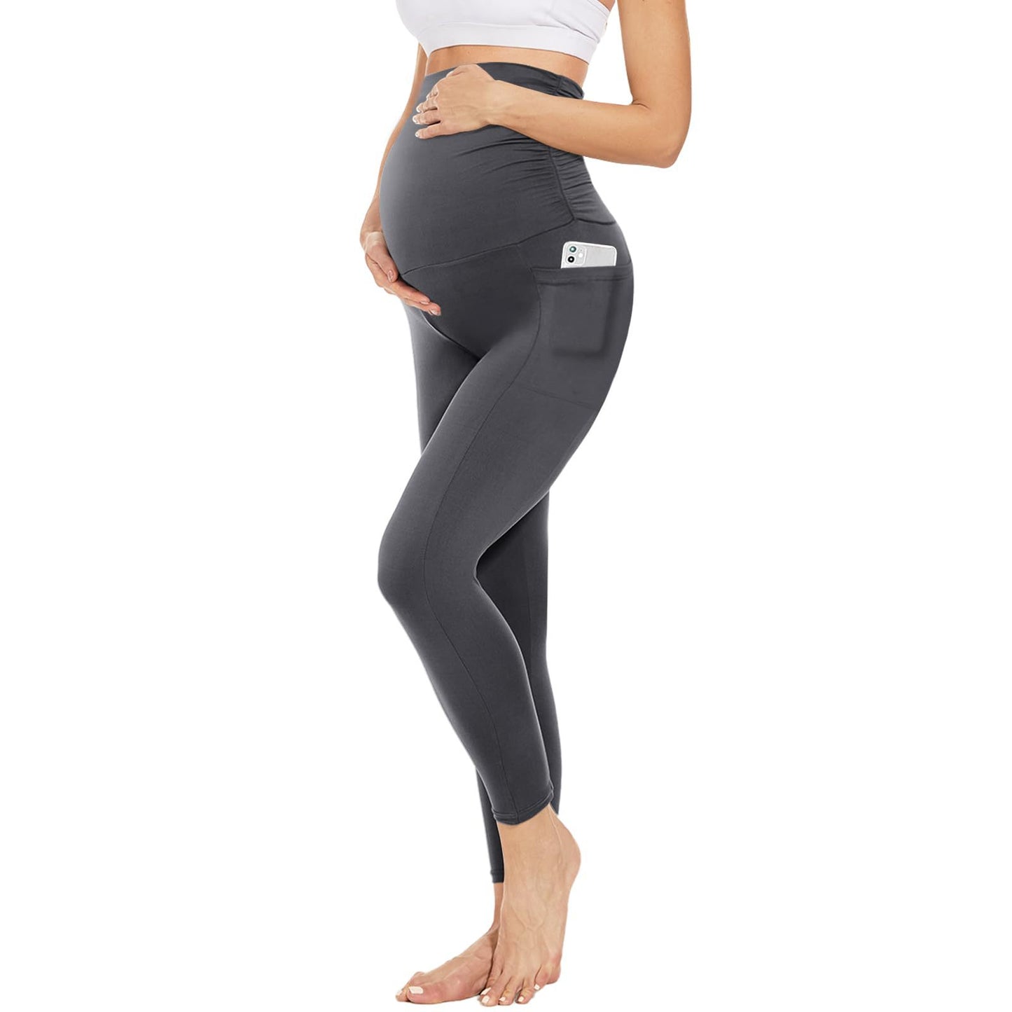 I YOGA Supcream Buttery-soft Maternity Legging With Pockets