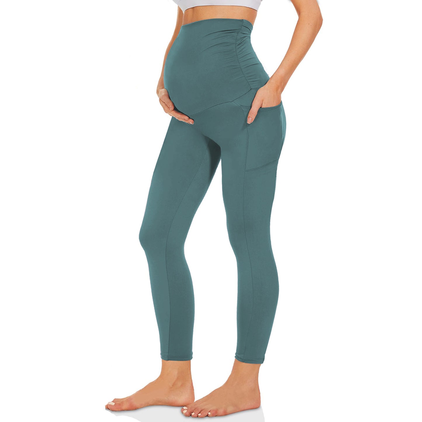 I YOGA Supcream Buttery-soft Maternity Legging With Pockets