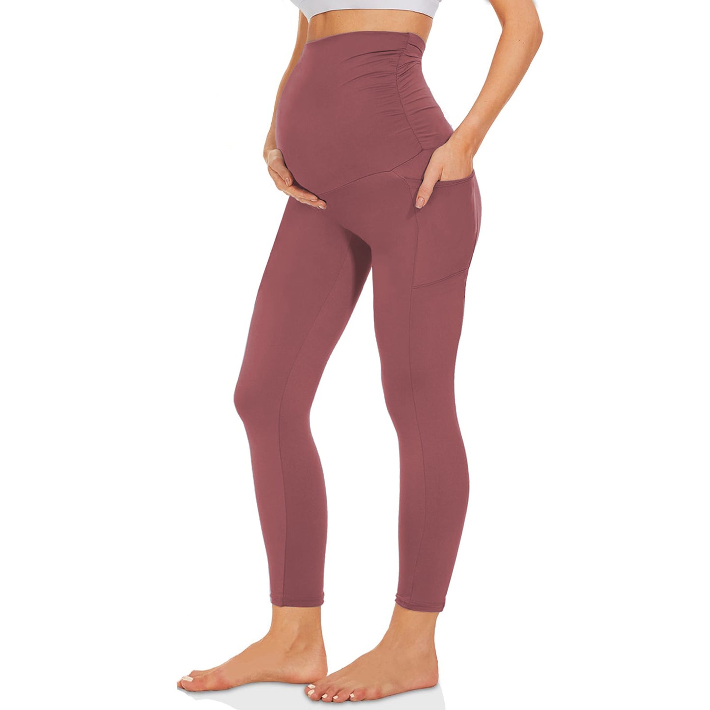 I YOGA Supcream Buttery-soft Maternity Legging With Pockets