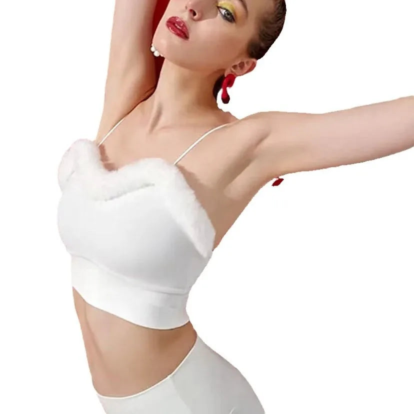 I YOGA Christmas Women's Workout Set 2 Piece High Waist Yoga Clothes Athletic Vest Sports Bra Gym Fitness Holiday Exercise Outfit
