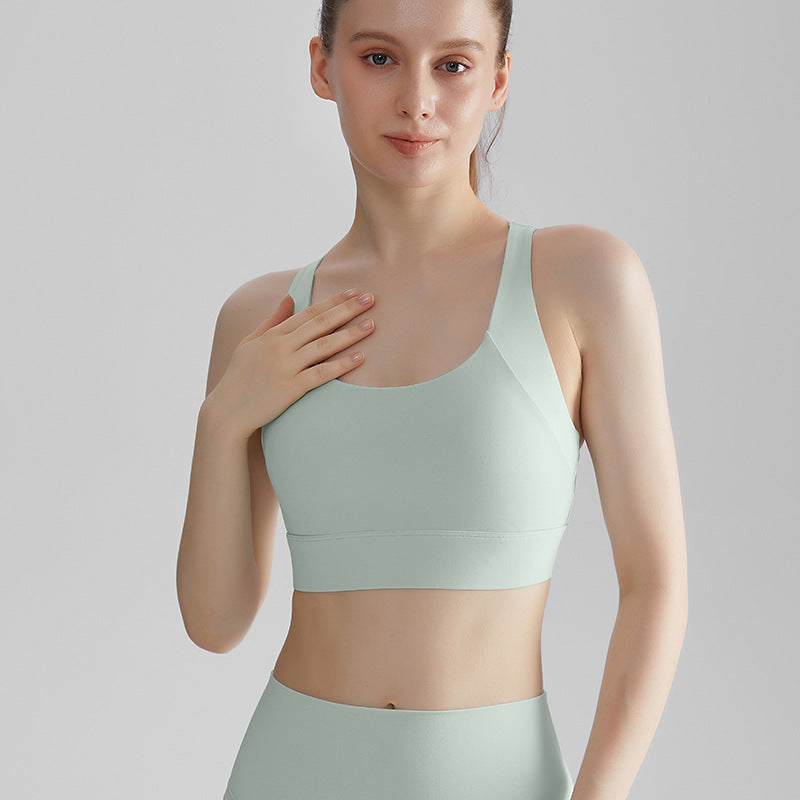 I YOGA Racerback High Impact Sports Bras With Sewn-in Pads