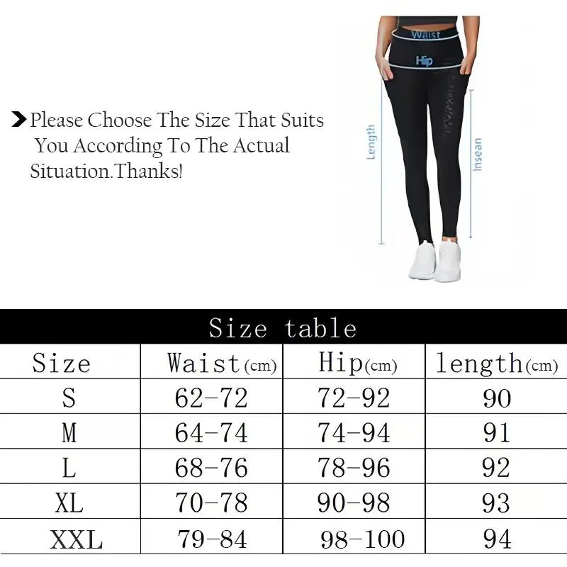 I YOGA Women Fitness Yoga Pants Elastic High Waist Yoga Leggings Tummy Control Workout Running Sports Leggings with Pockets