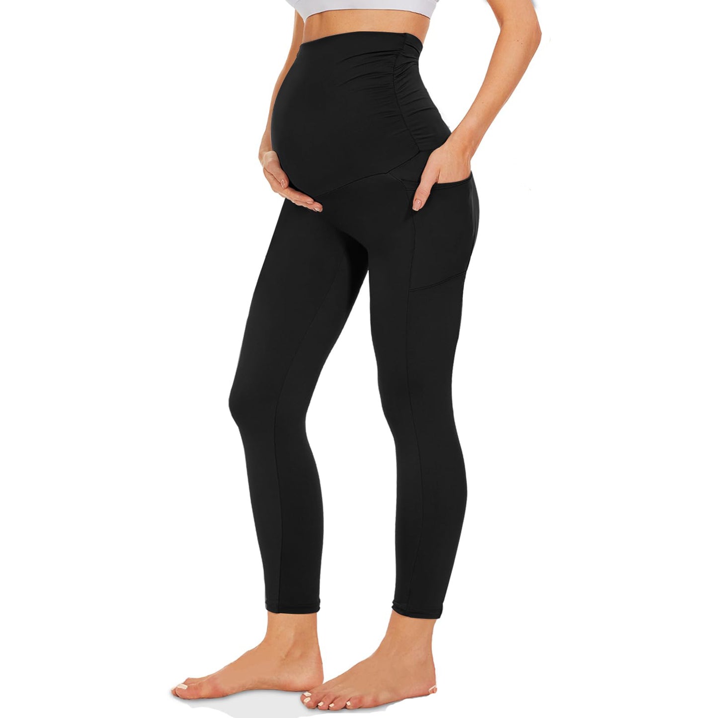 I YOGA Supcream Buttery-soft Maternity Legging With Pockets