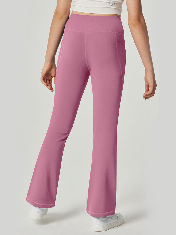 HeatLab™ Girl's Fleece Lined Flare Pants Pink