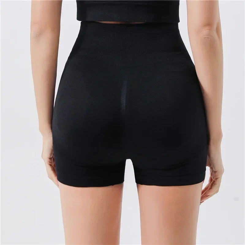 I YOGA Shorts for Women's Hip Lifting and Quick Drying Training Shorts Summer Tight Elastic High Waist Slim Fit Yoga