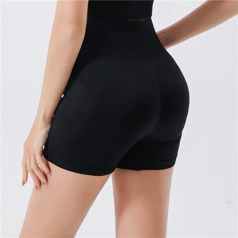 I YOGA Shorts for Women's Hip Lifting and Quick Drying Training Shorts Summer Tight Elastic High Waist Slim Fit Yoga