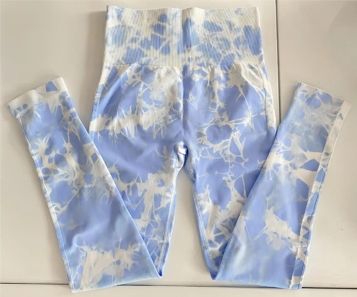 I YOGA Tie Dye Push Up High Waist Leggings Stretch Athletic Women Sexy Pants Casual Seamless Gym Knitting Leggings Femme